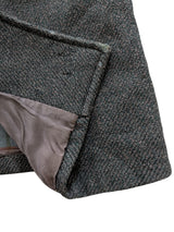 Vintage Daks London Tweed Coat 42R Grey/Brown Heavy Wool