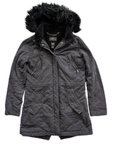 Barbour x Land Rover Ladies Parka M/6 US Black Terrain Quilt Polyester