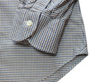 Sannino Napoli Shirt 17.5 Brown/Navy Check Cotton