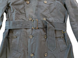 Paul Smith Belted Trench Coat M Soft Black Cotton Twill