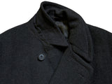 Vintage John Collier Belted DB Great Coat L/42R Charcoal Heavy Wool
