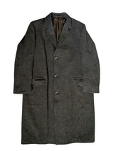Vintage Burton Royal Warrant Harris Tweed Coat XL/44 Brown Check Wool