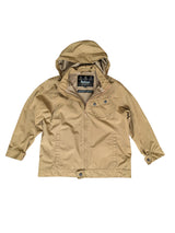 Barbour Jacket Boys L Tan Bolt Waterproof Polyester