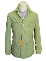 LBM 1911 Safari Jacket Washed S Lime Green Cotton