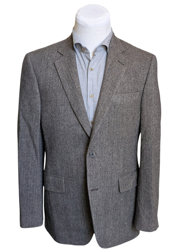CHESTER BARRIE チャコールグレー レザージャケット chester barrie