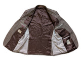 TM Lewin Lovat Sport Coat 42R Mushroom Brown Plaid Wool