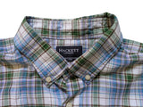 Hackett Shirt XL Multi-colored Plaid Albini Cotton/Linen