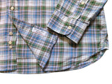 Hackett Shirt XL Multi-colored Plaid Albini Cotton/Linen