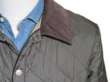 Barbour Jacket S/M Dark Jungle Green Liddesdale Padded Quilt Polyamide