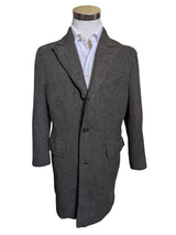 Alnis Bespoke Coat M/40S Olive-Grey Peak Lapel Wool
