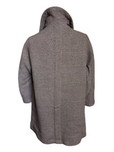 Rare Vintage French Couture Dior/YSL Women's Coat L/XL Brown Check Armand Hallenstein Reversible Wool