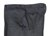 Pal Zileri Suit 48R Grey Plaid 2-Button Wool