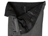 Pal Zileri Suit 48R Grey Plaid 2-Button Wool