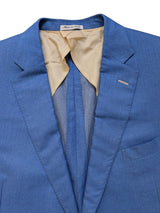 Pal Zileri Sport Coat 48R Mid Blue 2-Button Pure Cashmere