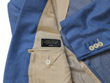 Pal Zileri Sport Coat 48R Mid Blue 2-Button Pure Cashmere
