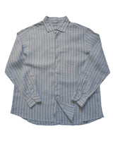 Stenströms Sport Shirt XXXL Grey Stripe Linen