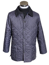 Barbour Jacket S/M Navy Blue Liddesdale Padded Quilt Polyamide