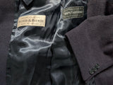 Vintage Berwin British Coat 44R Navy Blue Pure Cashmere