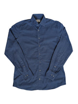 Stenströms Sport Shirt M Blue Geometric Cotton