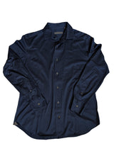 Corneliani Sport Shirt 40/M Navy Blue Cotton Jersey One-Piece Collar