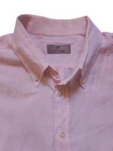 Canali Sport Shirt XL/17.5 Pink Linen