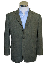 Vintage Daks London Sport Coat 41R Green Donegal Wool Tweed