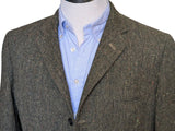 Vintage Daks London Sport Coat 41R Green Donegal Wool Tweed