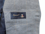 John Lewis x Kynoch Sport Coat 42R Light Grey Windowpane 2-button Wool/Cotton/Cashmere