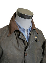 Barbour Coat XS/S 34 Olive Green Gamefair Waxed Cotton
