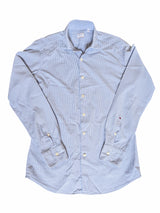 Slowear Glanshirt Shirt 40/M Slim Light Blue Check Cotton