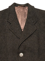 Vintage Hornes Royal Warrant Coat L/42R Charcoal 3-button Heavy Wool Tweed