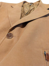 J. Peterman Coat M/40R Tan Duca Visconti Cotton Moleskin