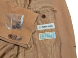 J. Peterman Coat M/40R Tan Duca Visconti Cotton Moleskin