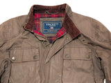 Hackett Belted Field Jacket M Soft Brown Waxed England