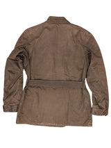 Hackett Belted Field Jacket M Soft Brown Waxed England