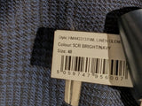 Hackett Sport Coat 48R Dark Blue Plaid Wool/Linen