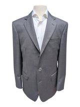 Luigi Bianchi Suit 40R Charcoal Beaded Pinstriped 3-Button Wool