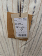 Luigi Bianchi Suit LBM 1911 42R Vanilla Striped 3-Button Linen/Cotton