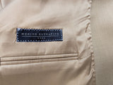 Luigi Bianchi LUBIAM Suit 40R/40L Beige Weave Double Breasted Wool
