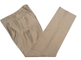 Luigi Bianchi Lubiam Suit 42R Taupe Beige Plaid 3-button Wool