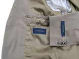 Luigi Bianchi Lubiam Suit 42R Taupe Green 3-button Wool/Linen