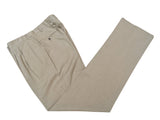 Luigi Bianchi Lubiam Suit 42R Taupe Green 3-button Wool/Linen