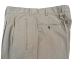 Luigi Bianchi Lubiam Suit 42R Taupe Green 3-button Wool/Linen