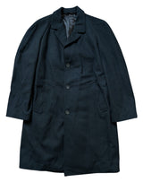 Vintage Burton Royal Warrant Balmacaan Raglan Coat L/42R Charcoal Grey Plaid Pure Wool