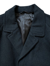 Vintage Burton Royal Warrant Balmacaan Raglan Coat L/42R Charcoal Grey Plaid Pure Wool