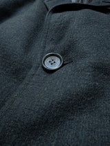 Vintage Burton Royal Warrant Balmacaan Raglan Coat L/42R Charcoal Grey Plaid Pure Wool