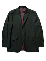 Marks & Spencer Abraham Moon Sport Coat 40R Forest Green 2-button Worsted Wool Tweed