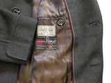Vintage Andrew Douglas Scotland Coat L/42R Dark Forest Green Plaid Heavy Wool