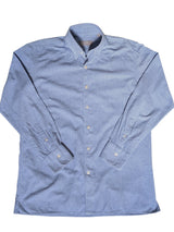 Canali Sport Shirt M Pale Blue Dotted Cotton Flannel