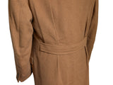 Vintage Bespoke Polo Coat 40/42 Camel Tan Pure Cashmere